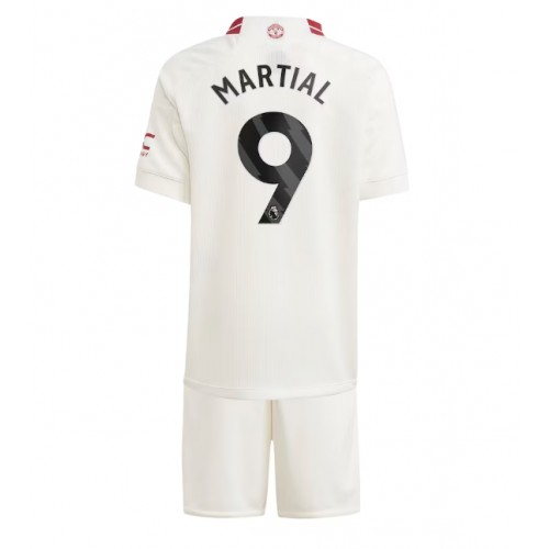 Otroški Nogometni dresi Manchester United Anthony Martial #9 Tretji 2023-24 Kratek Rokav (+ Kratke hlače)